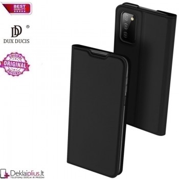 Dux Ducis dirbtinės odos viršelis - juodas (telefonui Samsung A03S)